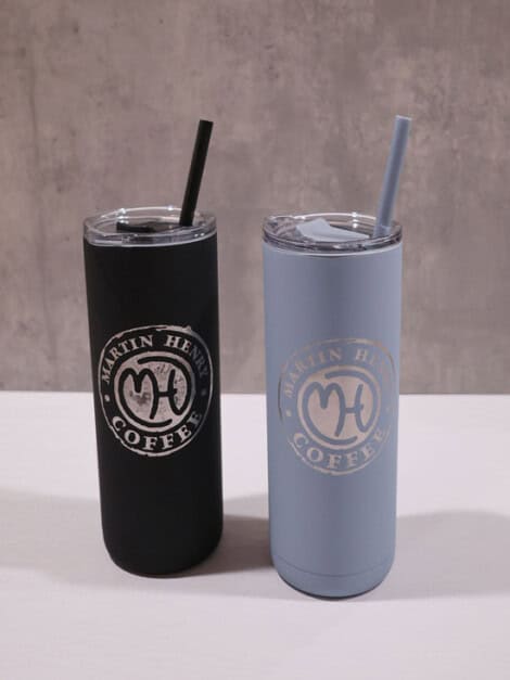 Stainless Tumblers 20oz black, blue